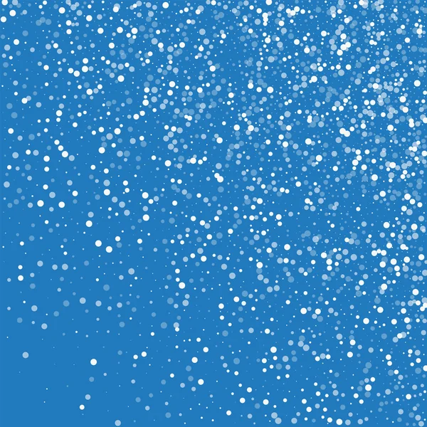 Caída aleatoria de puntos blancos Gradiente aleatorio scatter con caída aleatoria de puntos blancos en azul — Vector de stock