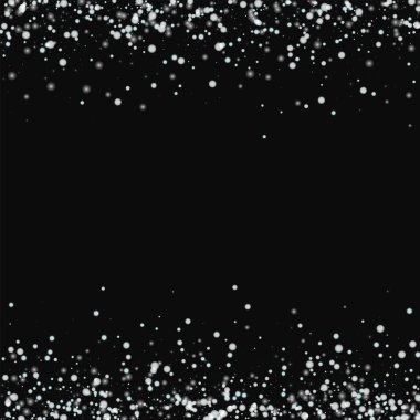 Siyah arka plan keyifli vektör üzerine düşen kar şaşırtıcı ile düşen kar sınırları şaşırtıcı
