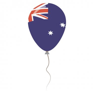 Heard ve Mcdonald Adaları Ulusal renkleri izole balon beyaz arka planda Bağımsızlık