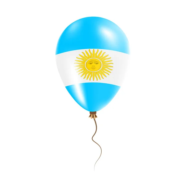 Ballon Argentine avec drapeau Ballon Air Lumineux dans le pays Couleurs nationales Pays Drapeau Caoutchouc — Image vectorielle