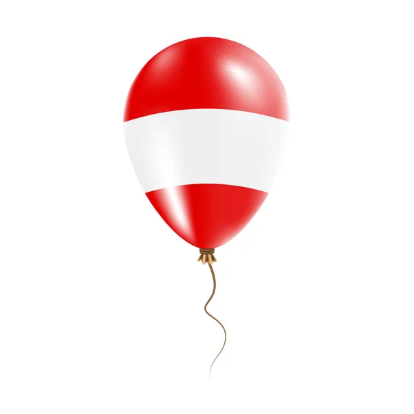 Avusturya balon bayrak parlak hava Ballon ülke ulusal renkleri ülke bayrağı kauçuk ile — Stok Vektör