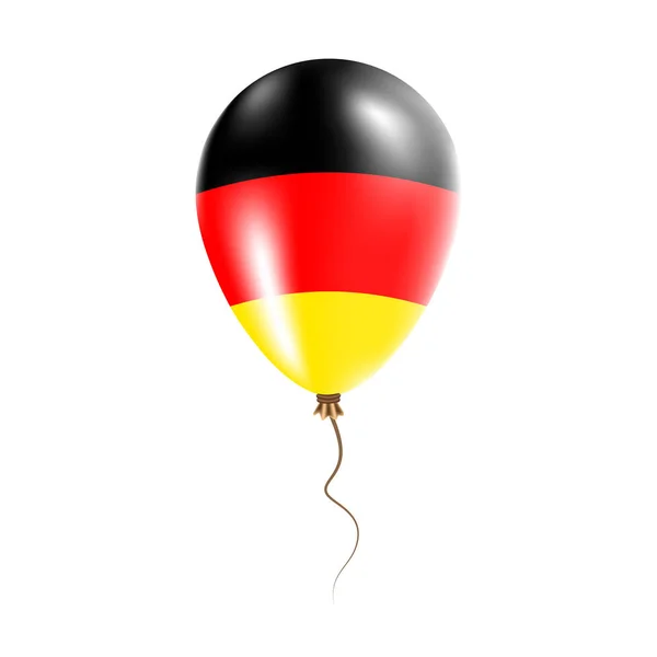 Globo de Alemania con bandera Bright Air Ballon en el país Colores nacionales Bandera del país Caucho — Vector de stock