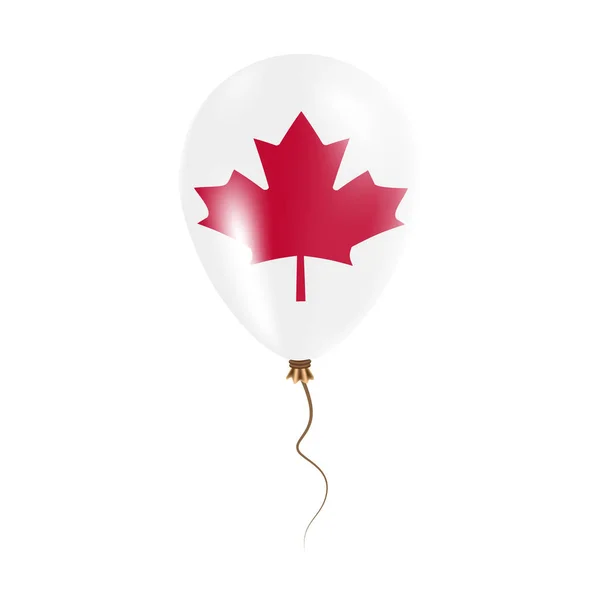 Canada palloncino con bandiera Luminoso palloncino d'aria nel paese Colori nazionali Bandiera di paese Gomma — Vettoriale Stock