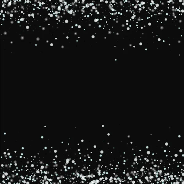 Siyah arka plan keyifli vektör üzerine düşen kar şaşırtıcı ile düşen kar sınırları şaşırtıcı