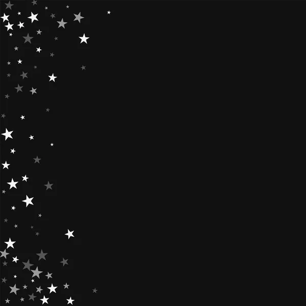 Random falling stars Abstract left border with random falling stars on black background Surprising