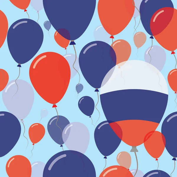 Rusya Federasyonu Milli gün düz Seamless Modeli kutlama balonları renkleri uçan