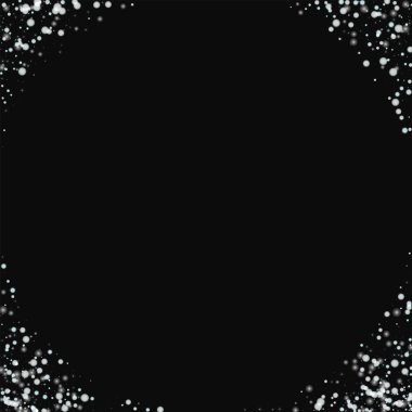 Siyah arka plan Mindblowing vektör üzerine düşen kar şaşırtıcı ile şaşırtıcı yağan kar köşeleri