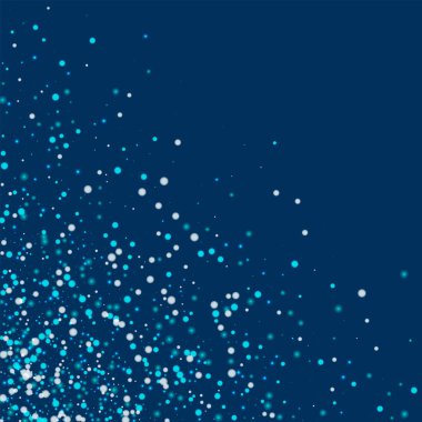 Düşen kar şaşırtıcı sol alt köşedeki ile şaşırtıcı yağan kar üzerinde koyu mavi dağınık