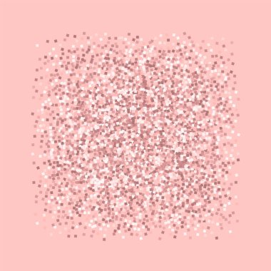 Pembe arka plan parlak vektör üzerinde pembe altın glitter ile pembe altın glitter kare çerçeve