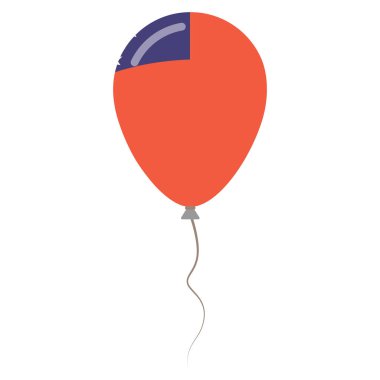 Beyaz arka planda Bağımsızlık günü izole balon Bağımsız Samoa Milli devleti renkler