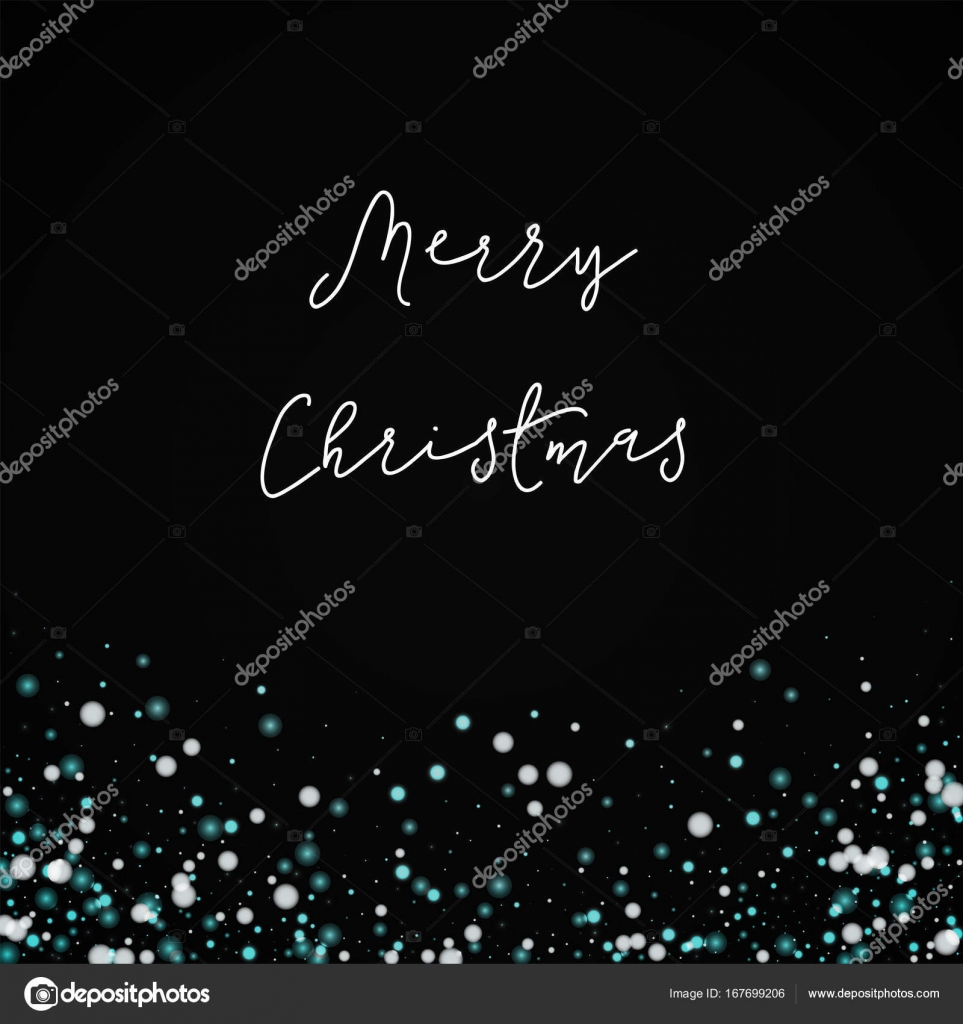 メリー クリスマス グリーティング カード美しい雪が降る背景黒の美しい雪 ストックベクター C Begin Again