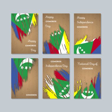 Komor vatansever kartları Milli Günü ifade fırça darbesi kraft ulusal bayrak renk için