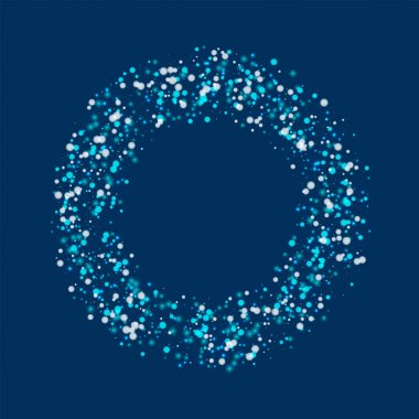 Düşen kar simit şekli şaşırtıcı yağan kar derin mavi ile şaşırtıcı arka plan şaşılacak