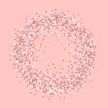 Pembe altın glitter daire kare pembe arka plan Ravishing vektör üzerinde pembe altın glitter ile