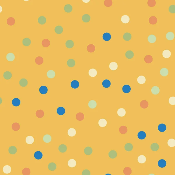 Bunte Tupfen nahtloses Muster auf hellen 6 Hintergrund hinreißende klassische bunte Tupfen — Stockvektor