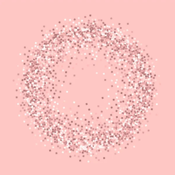 Pembe altın glitter daire kare pembe arka plan Ravishing vektör üzerinde pembe altın glitter ile