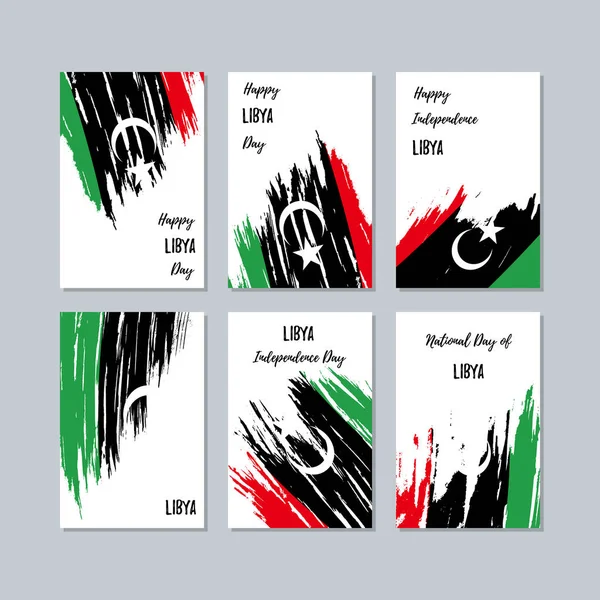 Libya Ulusal gün ifade fırça darbesi beyaz Milli bayrak renk için vatansever kartları