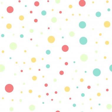 Renkli lekeli seamless modeli üzerinde siyah 16 arka plan olağanüstü klasik renkli polka