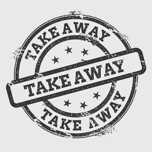 Lastik damgası izole Grunge beyaz arka plan üzerinde yuvarlak mühür metin mürekkep doku ile götürün ve