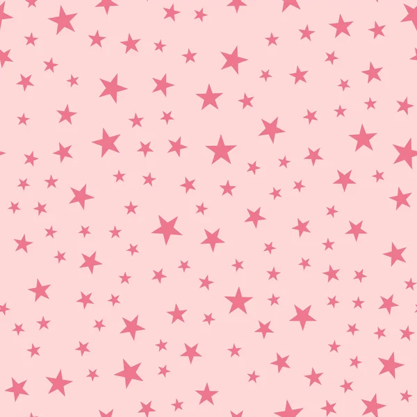Pink stars seamless pattern on light pink background Mesmeric endless