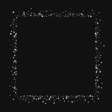 Siyah arka plan üzerinde inanılmaz düşüyor yıldız ile soyut şekli şaşırtıcı sabit yıldız kare