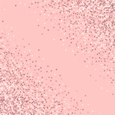 Pembe altın pembe arka plan mükemmel vektör üzerinde pembe altın glitter ile soyut kaotik karmaşa glitter