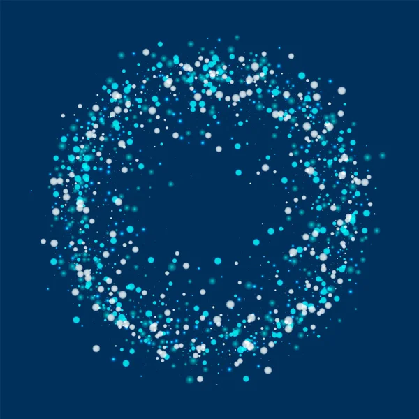 Arka plan beyaz atlı ile derin mavi şaşırtıcı yağan kar yağan kar daire kare şaşırtıcı