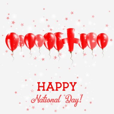 Gürcistan Bağımsızlık günü vatansever Poster Mutlu Bağımsızlık günü kartı Gürcistan ile köpüklü bayraklar