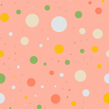 Parlak 5 renkli lekeli Dikişsiz desen arka plan görkemli klasik renkli lekeli