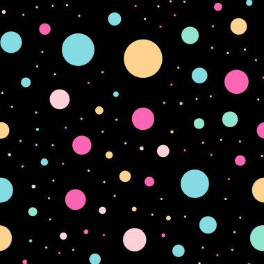 Renkli lekeli seamless modeli siyah 3 arka plan hoş klasik renkli lekeli