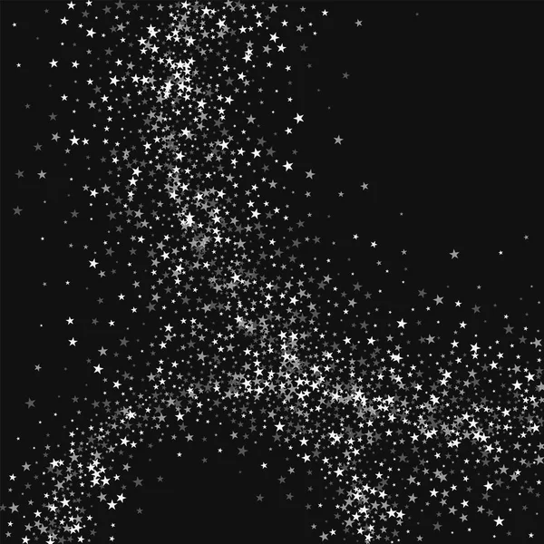 Increíbles estrellas cayendo Círculos abstractos con increíbles estrellas cayendo sobre fondo negro Graceful — Archivo Imágenes Vectoriales
