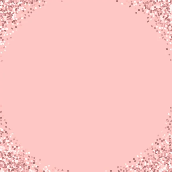 Pink gold glitter Corners with pink gold glitter on pink background Stunning Vector illustration