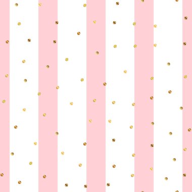 Altın nokta seamless modeli pembe çizgili arka plan Overwhelming degrade altın nokta sonsuz üzerinde