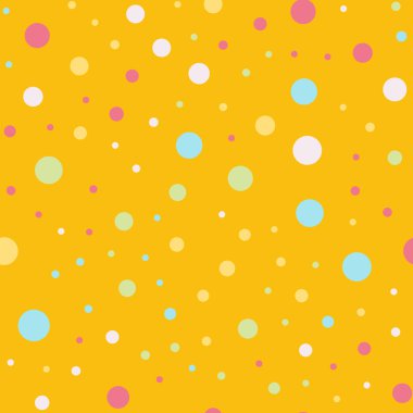 Parlak 4 renkli lekeli Dikişsiz desen arka plan serin klasik renkli lekeli