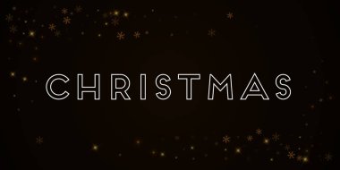 Noel tebrik kartı seyrek yıldızlı kar arka plan Brown'un seyrek yıldızlı kar