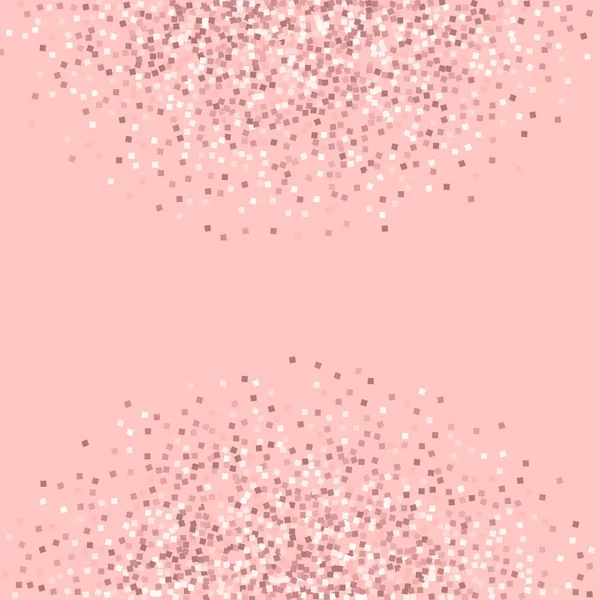 Brillo de oro rosa Semicírculo abstracto con brillo de oro rosa sobre fondo rosa Glamorous Vector — Archivo Imágenes Vectoriales