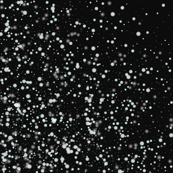 Schöne fallende Schnee abstrakte Chaos mit schönen fallenden Schnee auf schwarzem Hintergrund schön — Stockvektor