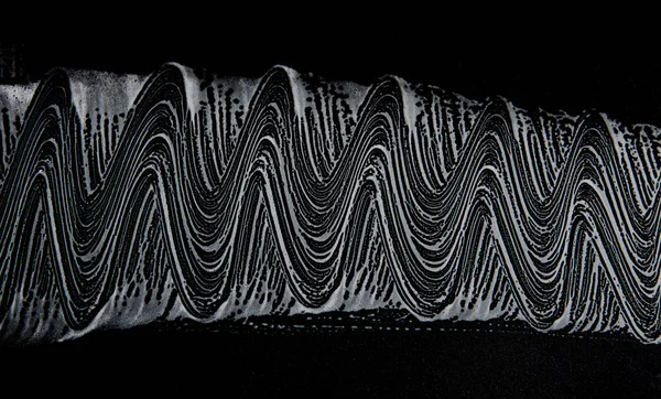 Beyaz sabun doku siyah arka plan el yapımı hipster köpük doku üzerinde zarif beyaz köpük