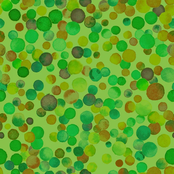 Watercolor confetti seamless pattern Hand painted decent circles Watercolor confetti circles — Stock Photo, Image