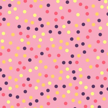 Parlak 25 renkli lekeli Dikişsiz desen arka plan hoş klasik renkli lekeli