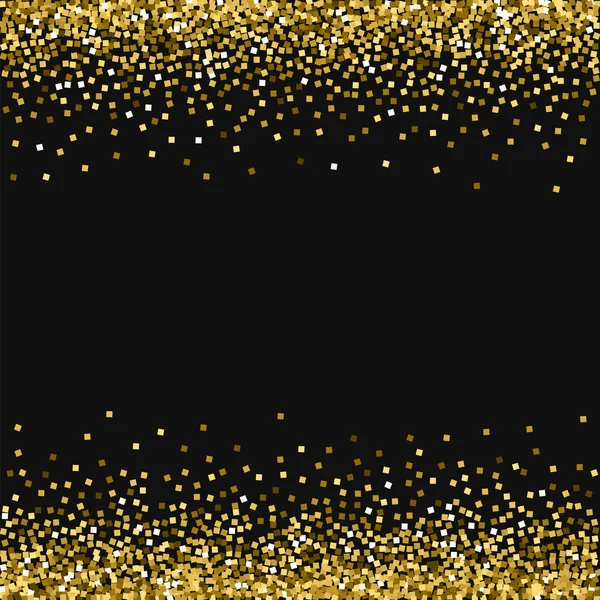 Gold glitter Borders with gold glitter on black background Fantastic ...