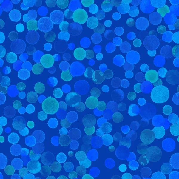 Watercolor confetti seamless pattern Hand painted ecstatic circles Watercolor confetti circles — Stock Photo, Image