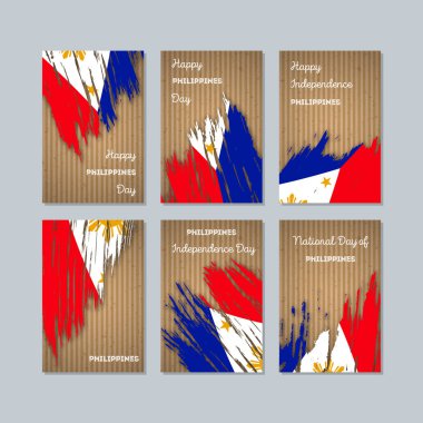 Türkiye Milli Günü ifade fırça darbesi ulusal bayrak renk için vatansever kartları