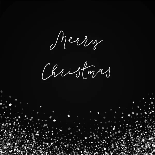 Веселого Різдва Вітальна листівка Amazing падаючі зірки фон Amazing падаючі зірки на чорному — стоковий вектор