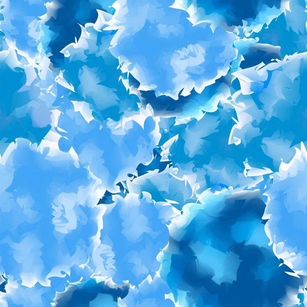 Varrat nélküli akvarell textúra Goodlooking absztrakt kék zökkenőmentes akvarell háttérmintázatot kék — Stock Vector