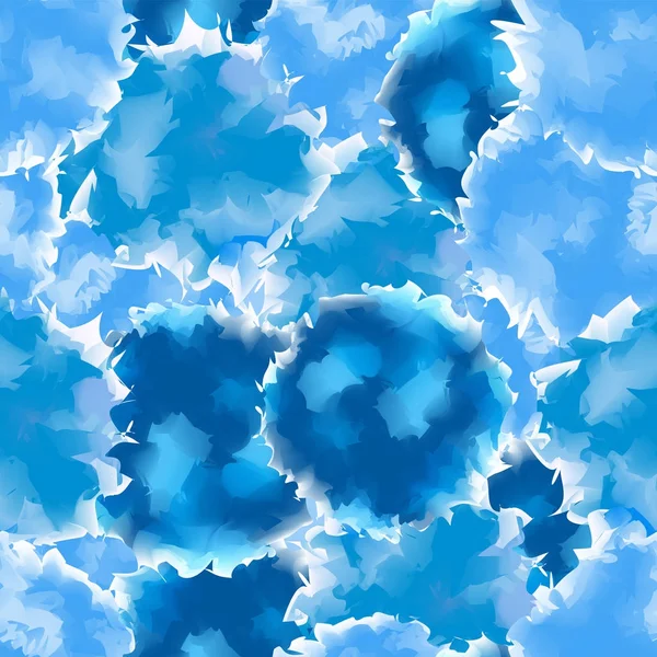 Kék zökkenőmentes akvarell textúra háttér gyönyörű absztrakt kék zökkenőmentes akvarell textúra — Stock Vector