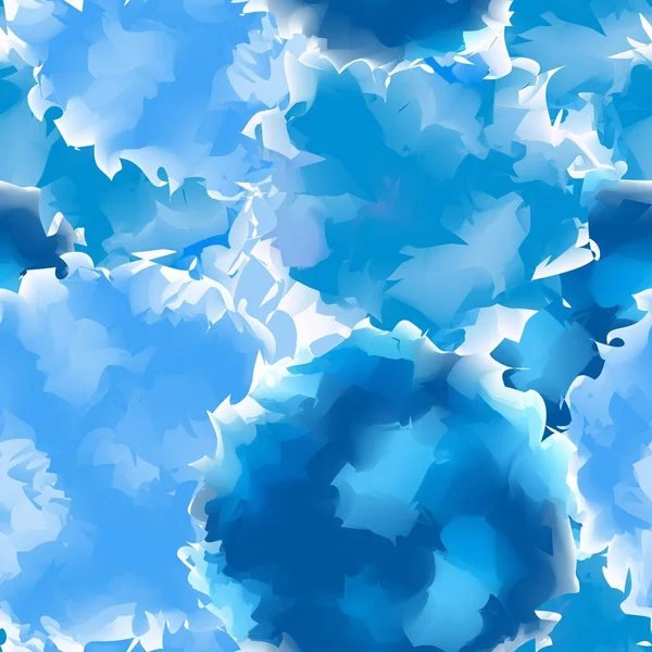 Kék zökkenőmentes akvarell háttér finom absztrakt kék zökkenőmentes akvarell textúra mintázat — Stock Vector
