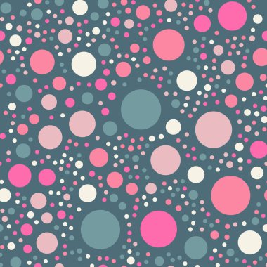 Parlak 8 renkli lekeli Dikişsiz desen arka plan temiz klasik renkli lekeli