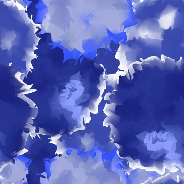 Indigo nahtlose Aquarelltextur Hintergrund entzückende abstrakte Indigo nahtlose Aquarelltextur — Stockvektor