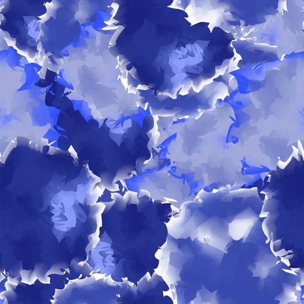 Indigo zökkenőmentes akvarell textúra háttér magával ragadó absztrakt indigo zökkenőmentes akvarell — Stock Vector